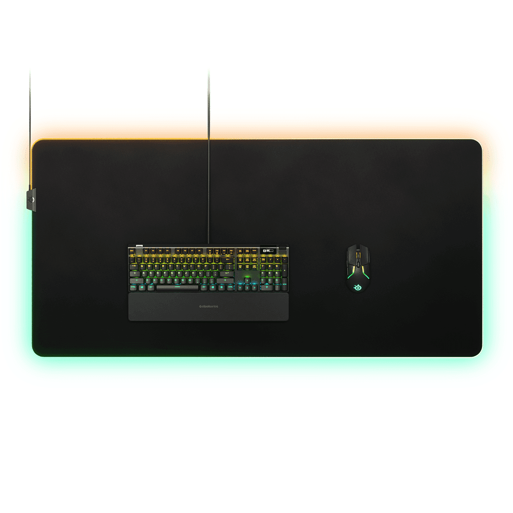 SteelSeries QcK Prism Cloth RGB Gaming Mouse Pad