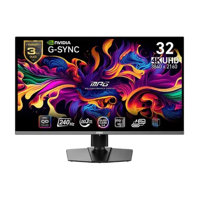 MSI MPG 321URX QD-OLED 32″ 4K Gaming Monitor – 240Hz / 0.03ms