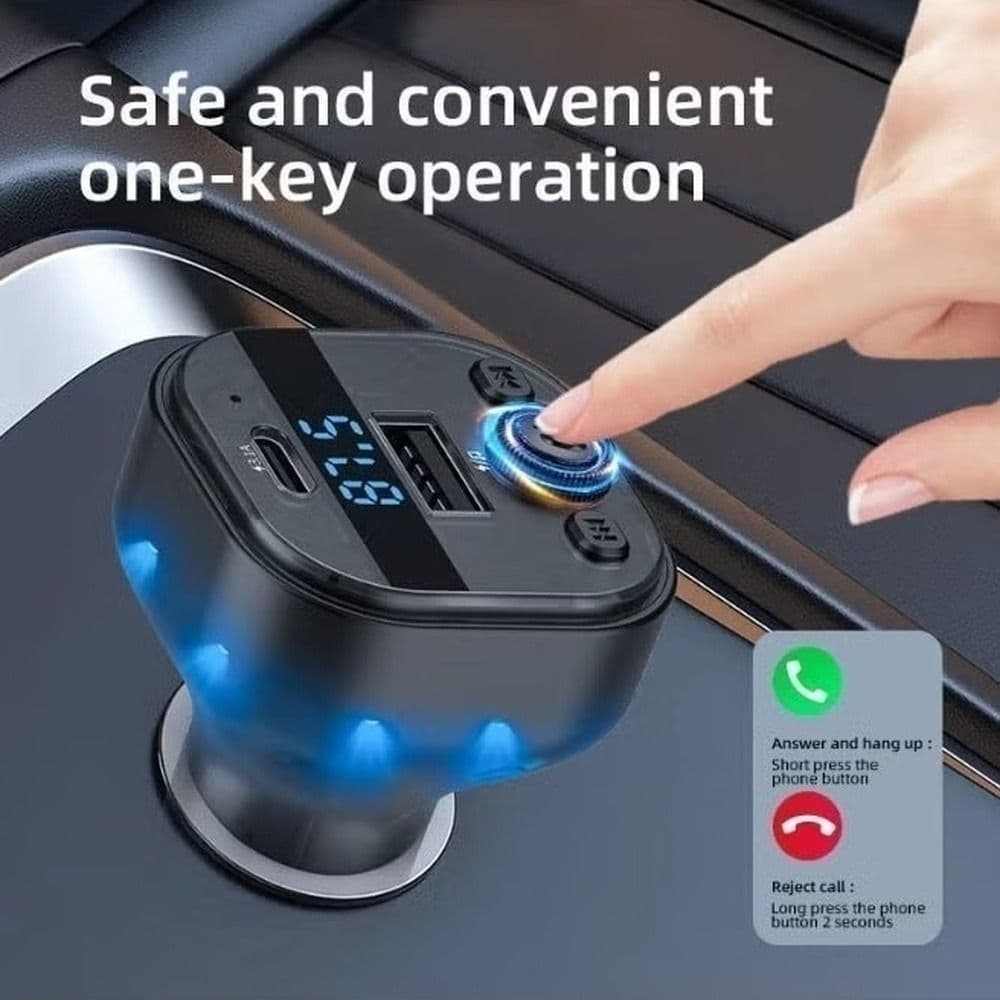 Bluetooth 5.3 Wireless Car MP3 Player by Aspor
