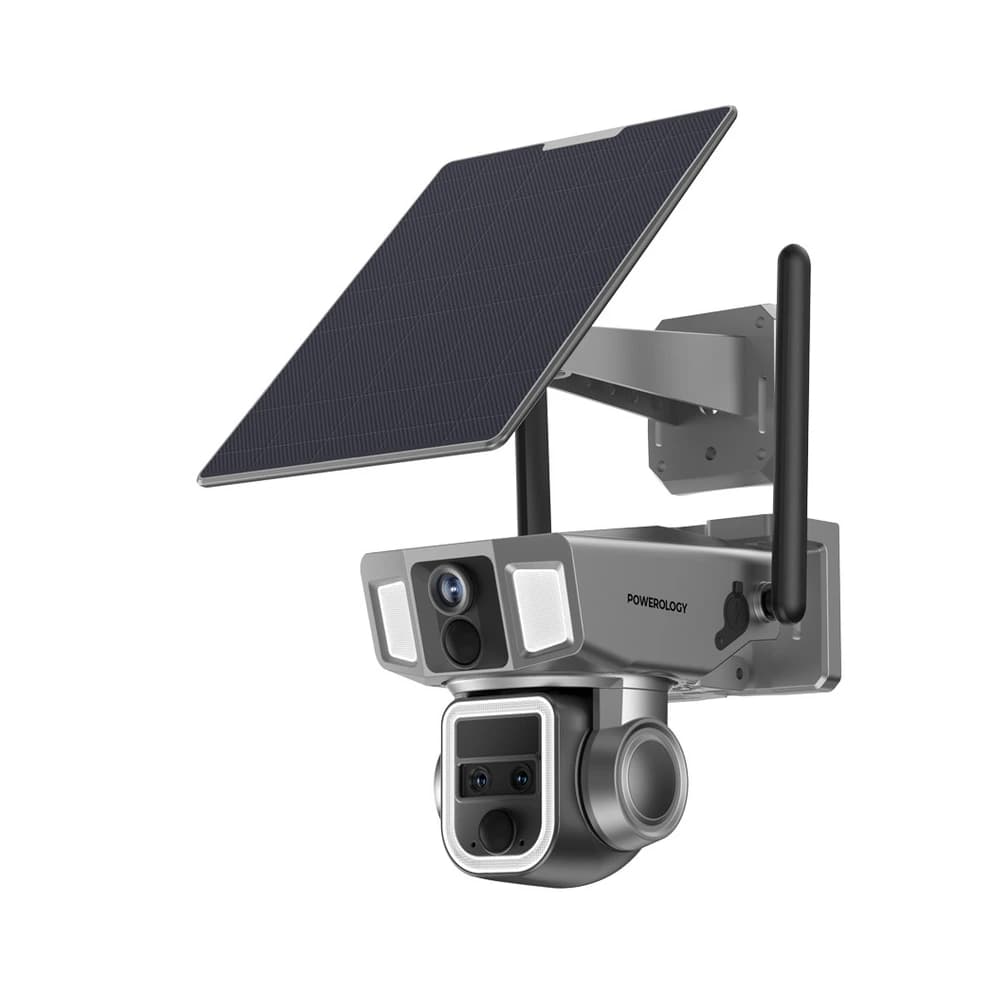 Powerology 4G/WiFi 360° Dual Lens Outdoor Camera