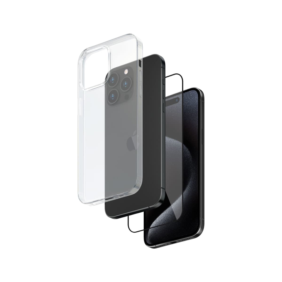Smartix Premium Bundle for iPhone 15 Pro – Glass + Case