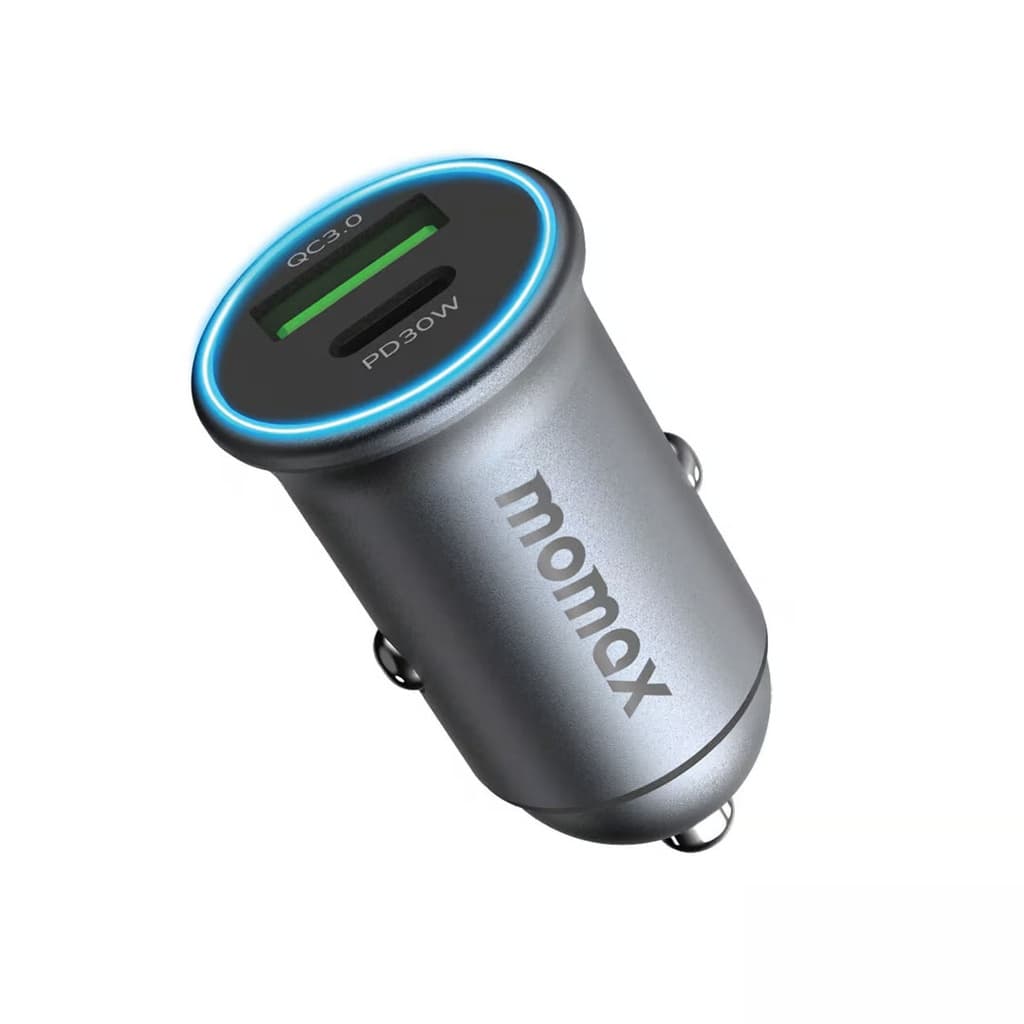 Momax MoVe 30W Dual-Port Car Charger
