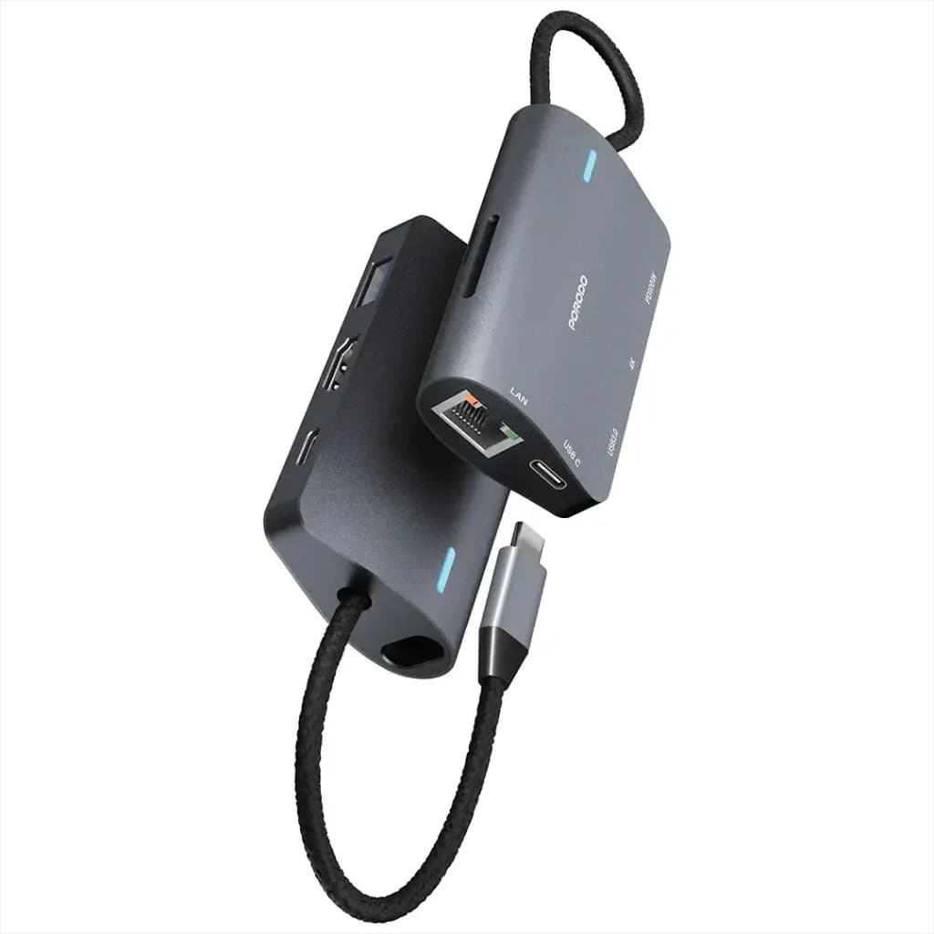 Porodo 7 IN 1 Multi Port USB-C Hub