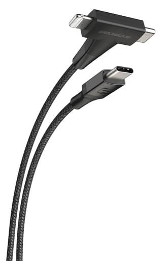 Scosche StrikeLine 2-in-1 USB-C to C /Lightning Cable