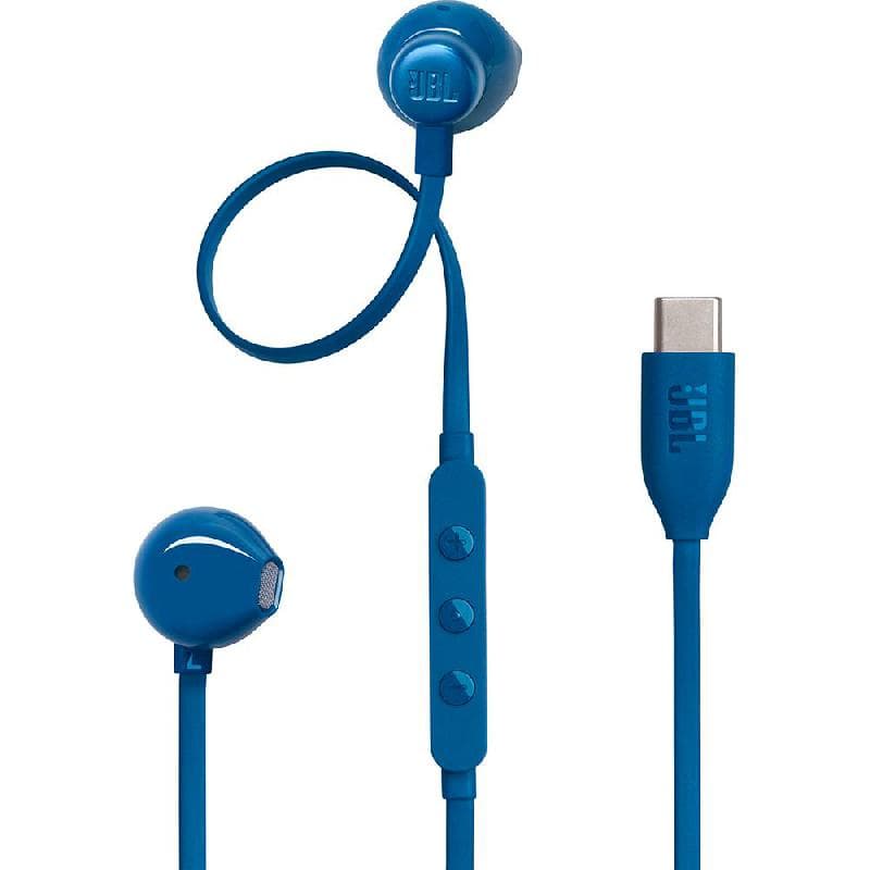 JBL Tune 305C Earphones, Wired, USB-C, In-line Microphone