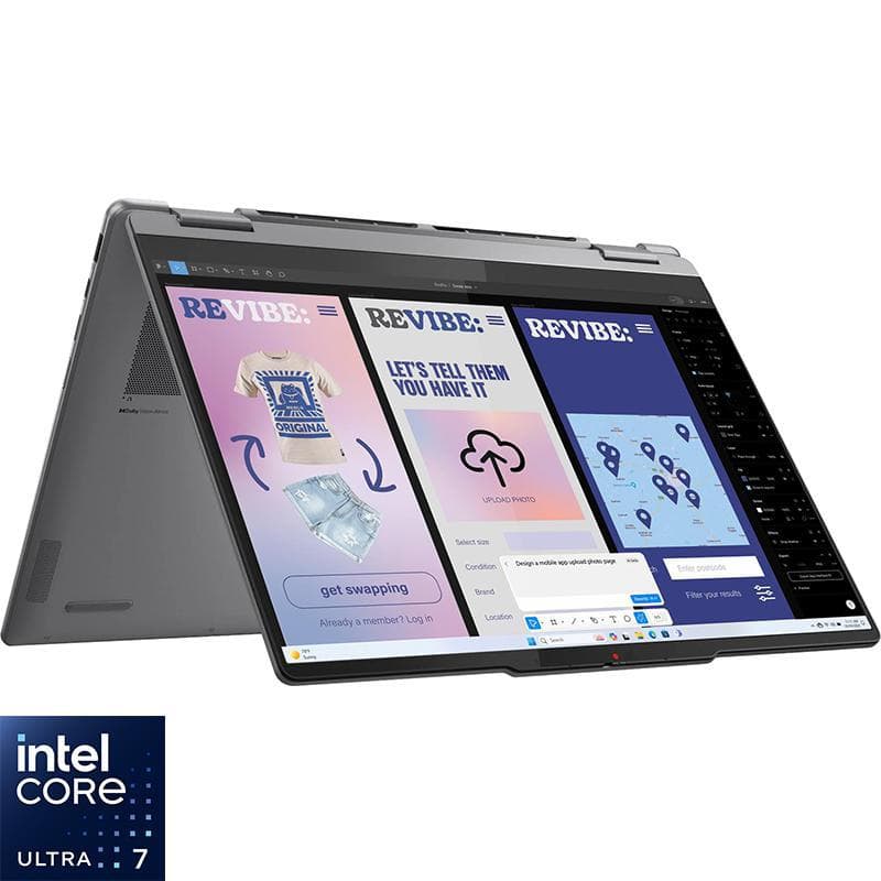 Lenovo Yoga 7 2-in-1 Laptop - Convertible, AI with CoPilot+, 14", Intel Core Ultra 7, 16 GB RAM, 512 GB PCIe NVMe M.2 SSD, Windows 11 Home, Intel Arc Graphics, Foldable