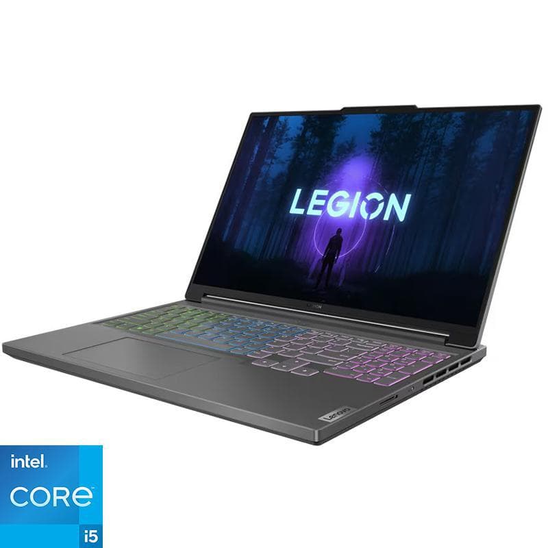 Lenovo Legion Slim 5 Gaming Laptops, 16", Intel Core i5, 16 GB RAM, 512 GB NVMe M.2 SSD, Windows 11 Home, NVIDIA GeForce 6 GB