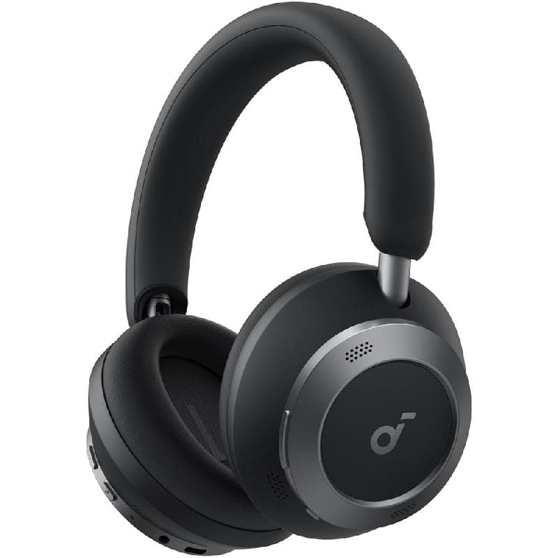 Anker Soundcore Space One Pro On-Ear Headphones, Adaptive Noise Cancelling, Bluetooth, USB-C (Charging), Built-in Microphone