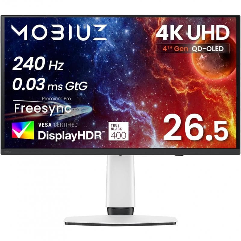 BenQ EX271UZ 27" QD-OLED 4K 240Hz Gaming Monitor