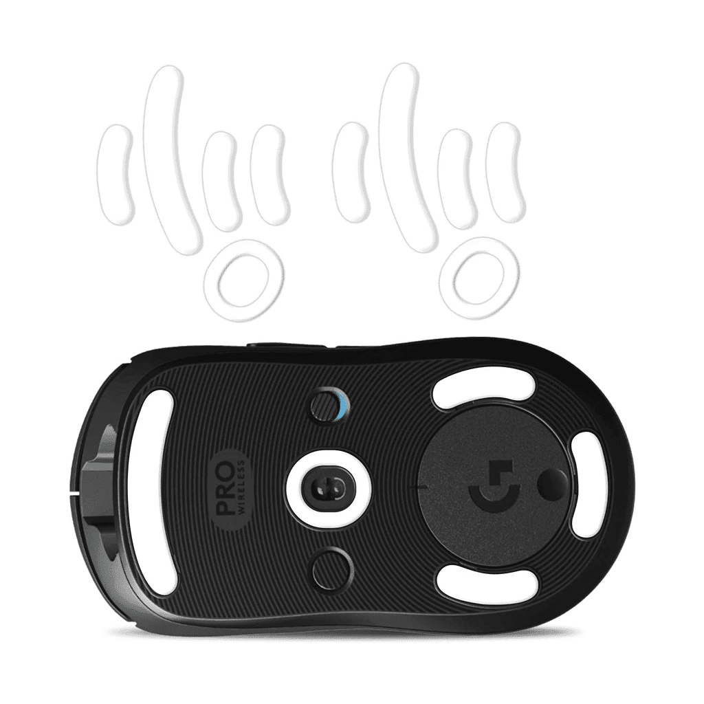 2 Sets of Hyperslides Rounded Curved Edges Mouse Feet, Mouse Skates for Logitech G Pro Wireless Gaming mouse