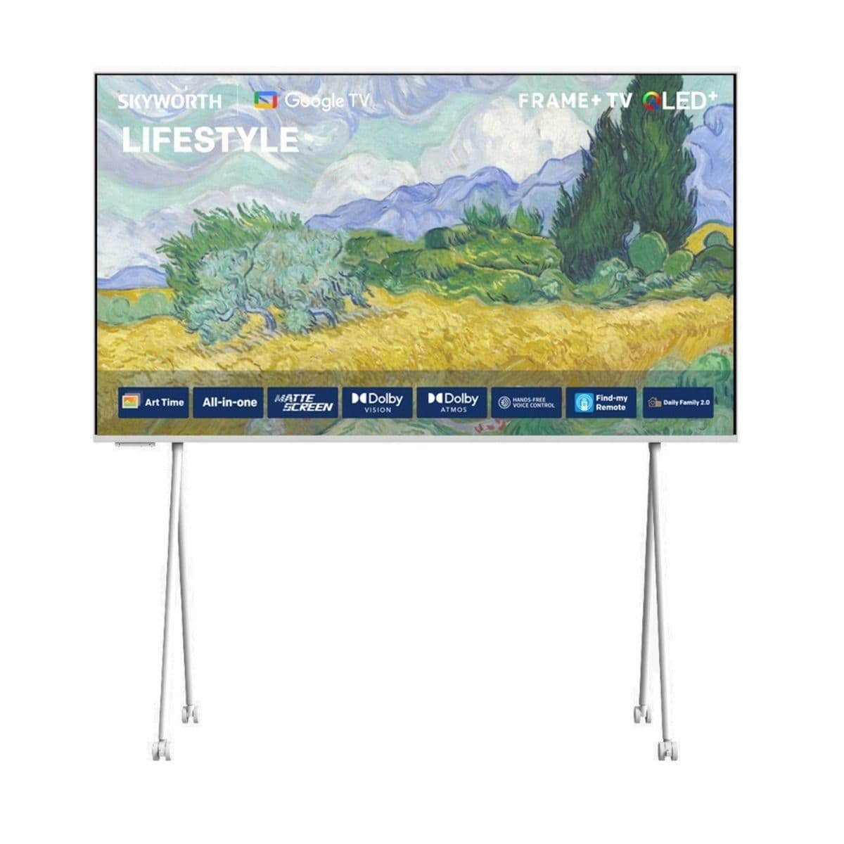 Skyworth 65 inch QLED Frame+ Google TV + Free RGB Light