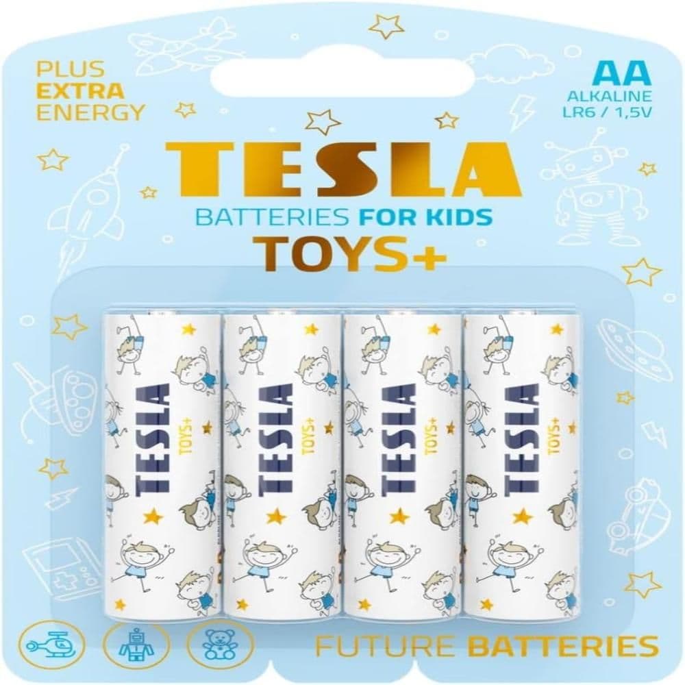 Tesla AA Alkaline1.5V Toys+Boy Batteries 4pcs
