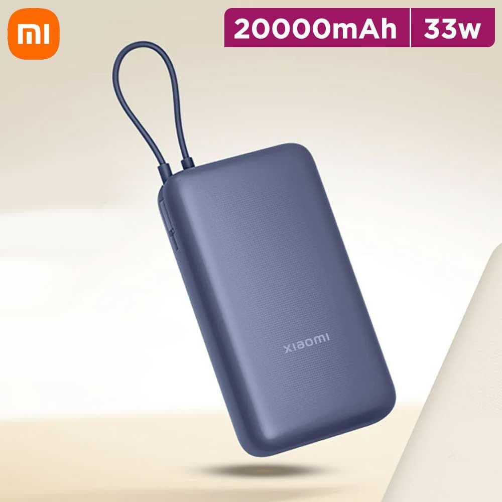 Xiaomi 20000mAh Power Bank 33W with Integrated Cable