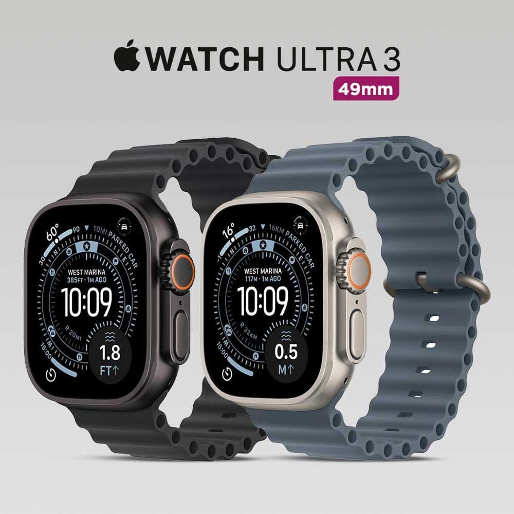 Apple Watch Ultra 3 GPS + Cellular 49mm Titanium Case with Ocean Band