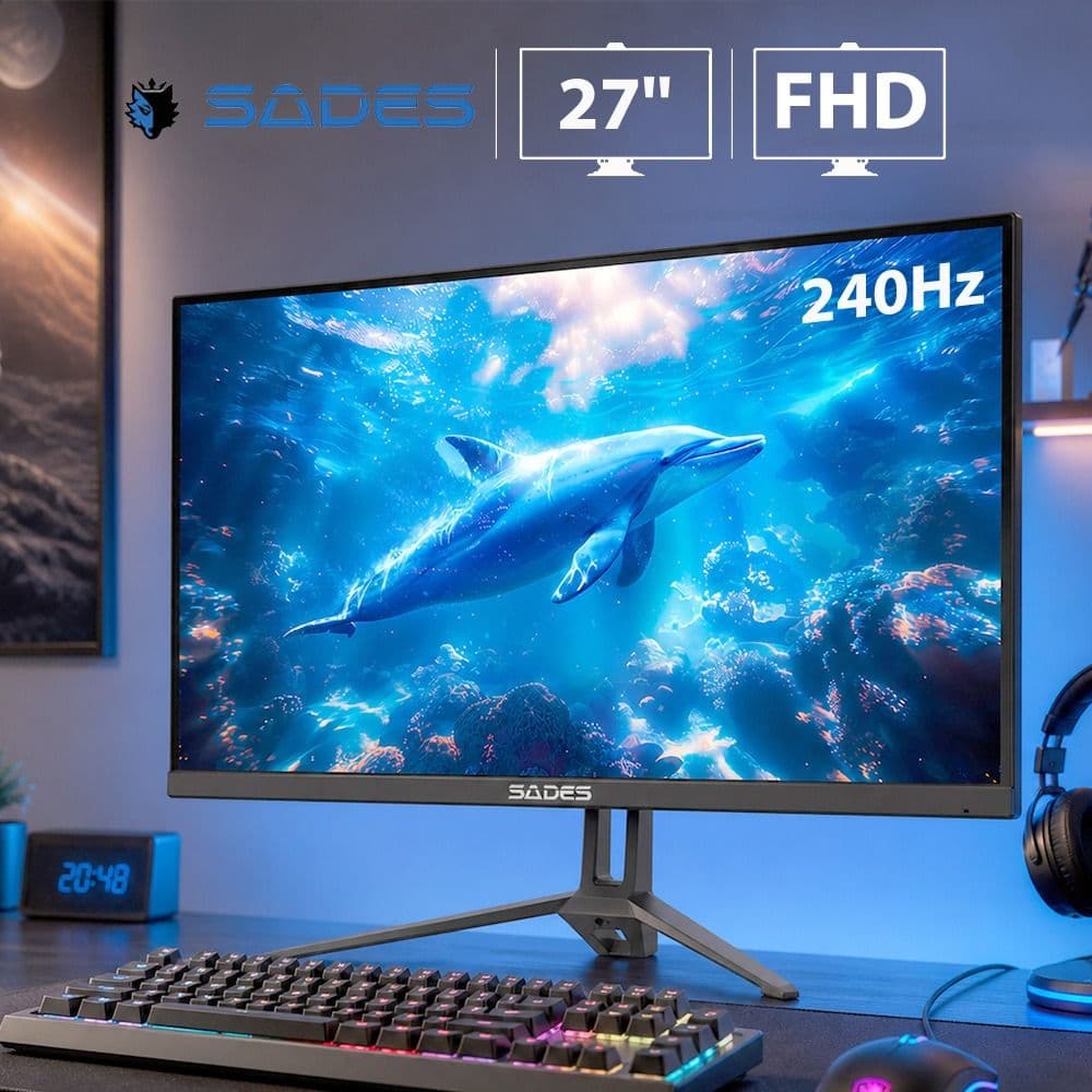 Sades RT-Dolphin FHD 27inch, 240Hz, 1ms Gaming Monitor