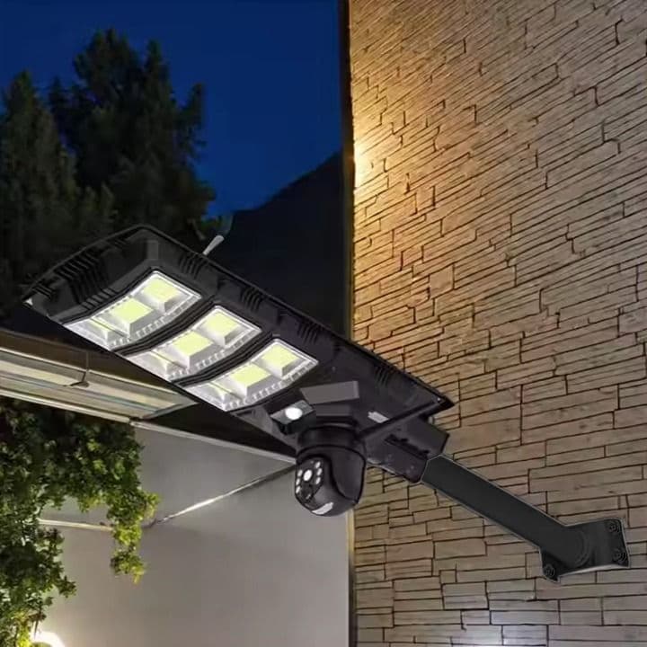 450 Watts Outdoor Solar Light AI Security Camera 4G - 4K
