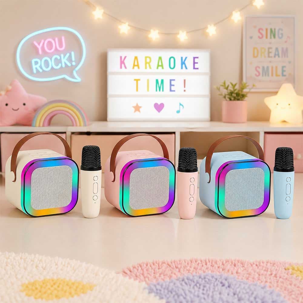 Magicwand Kids Karaoke Bluetooth Speaker with Microphone