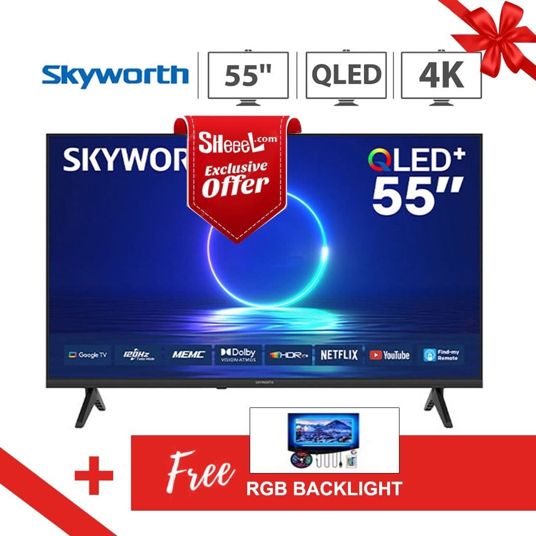 Skyworth 55"QLED UHD-4K Android Smart TV