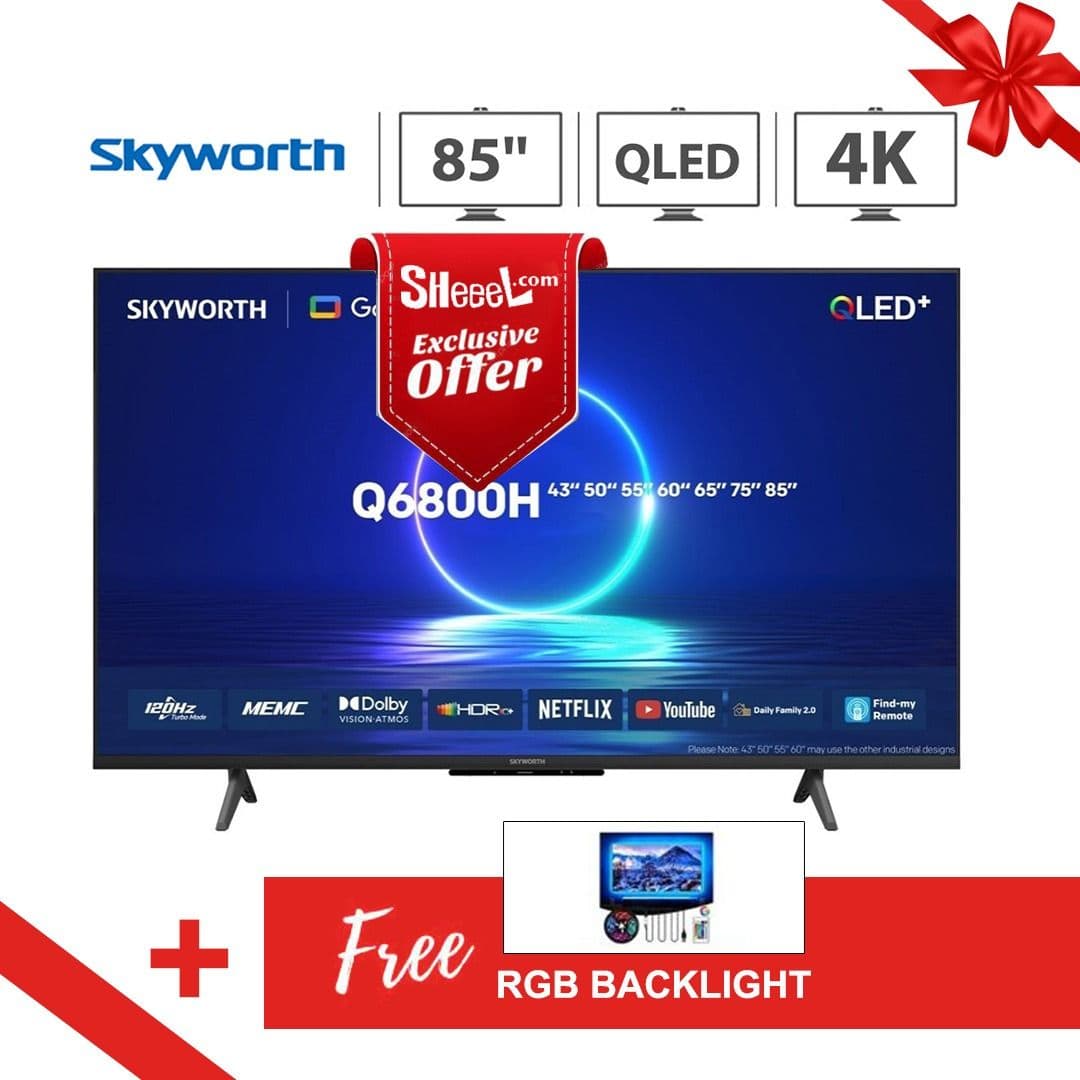 Skyworth 85" UHD-4K Android Smart TV