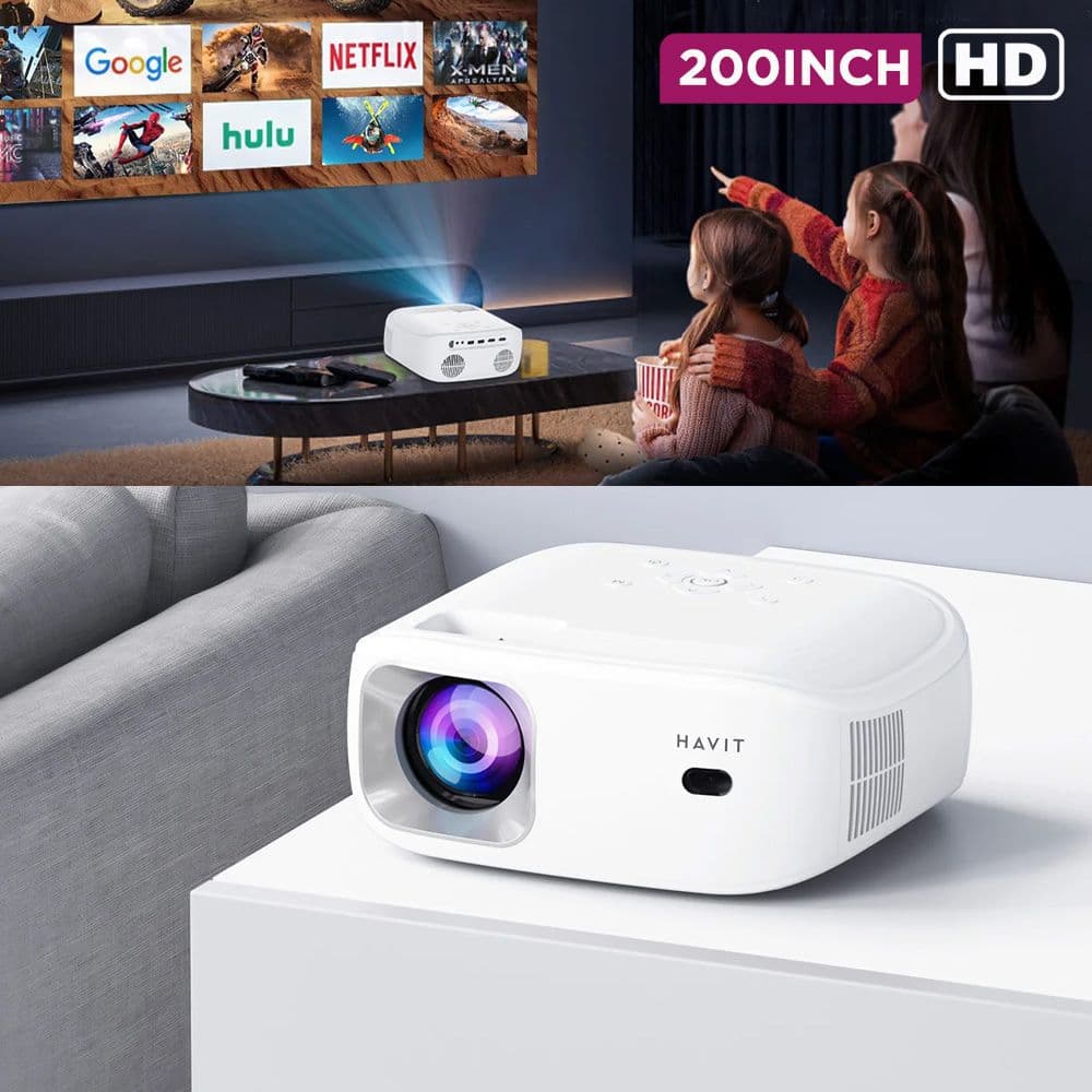 PJ212 Pro Smart Android HD Projector 1920 x1080p by Havit
