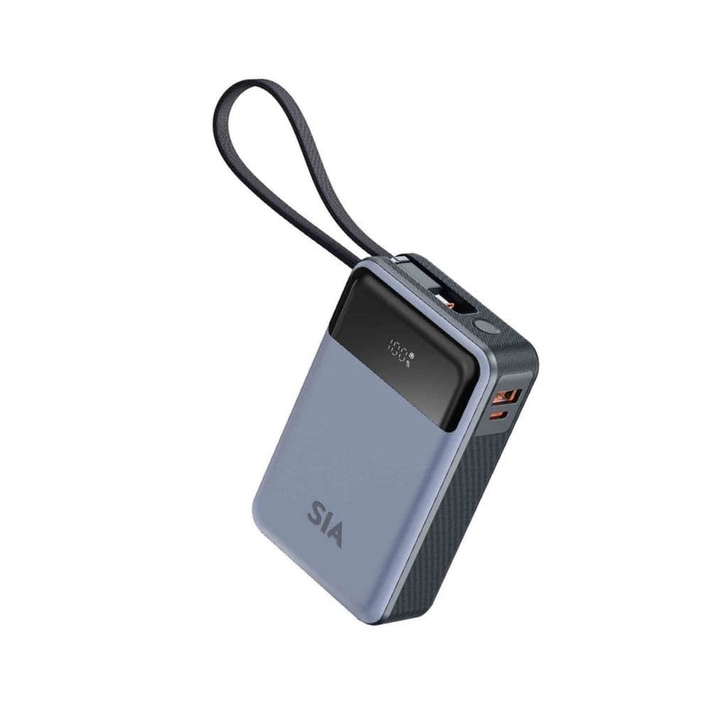 SIA Volt Link 20000mAh Power Bank 65W PD and Built-in Type-C Cable