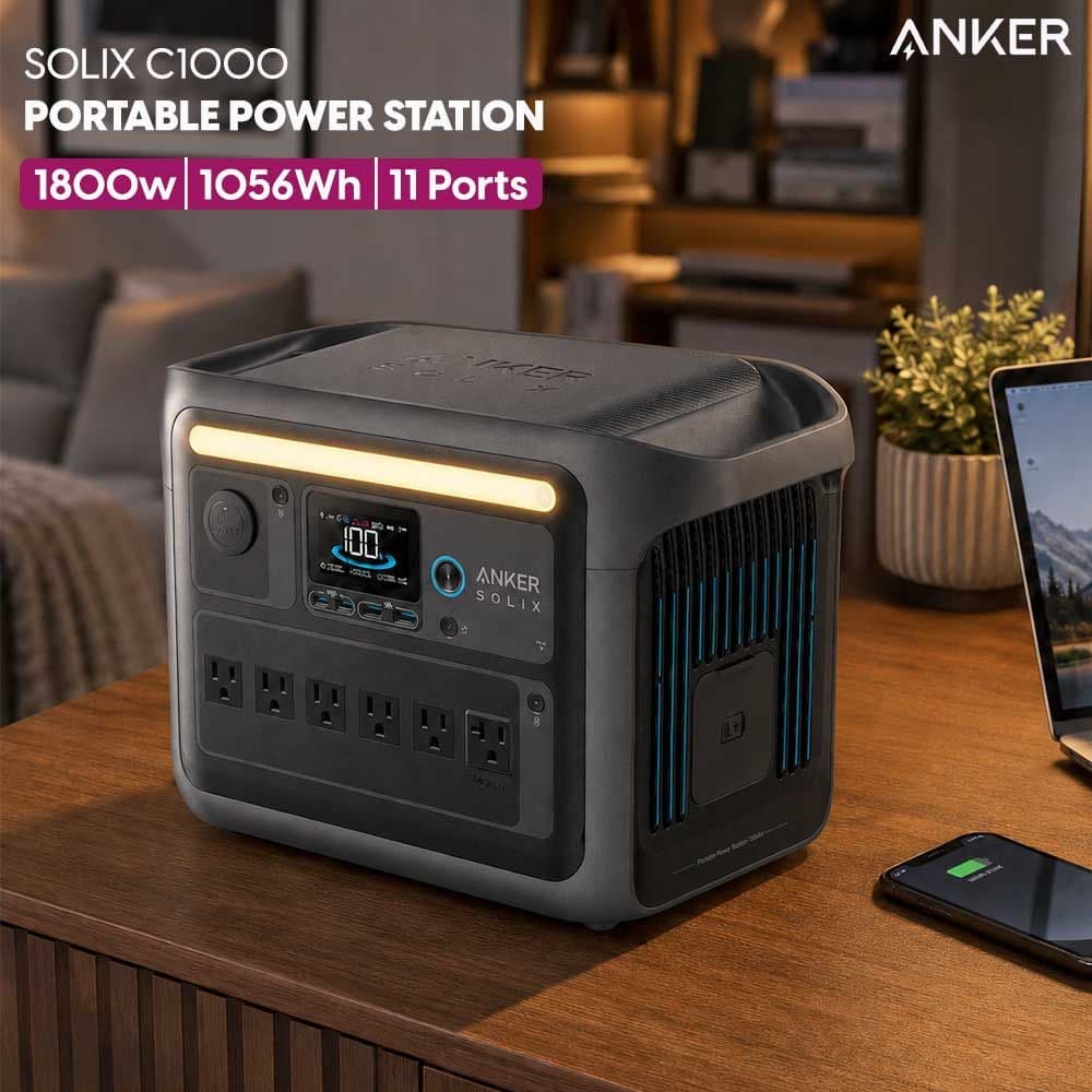 Anker Solix C1000 Portable Power Station (1800w / 1056wh)