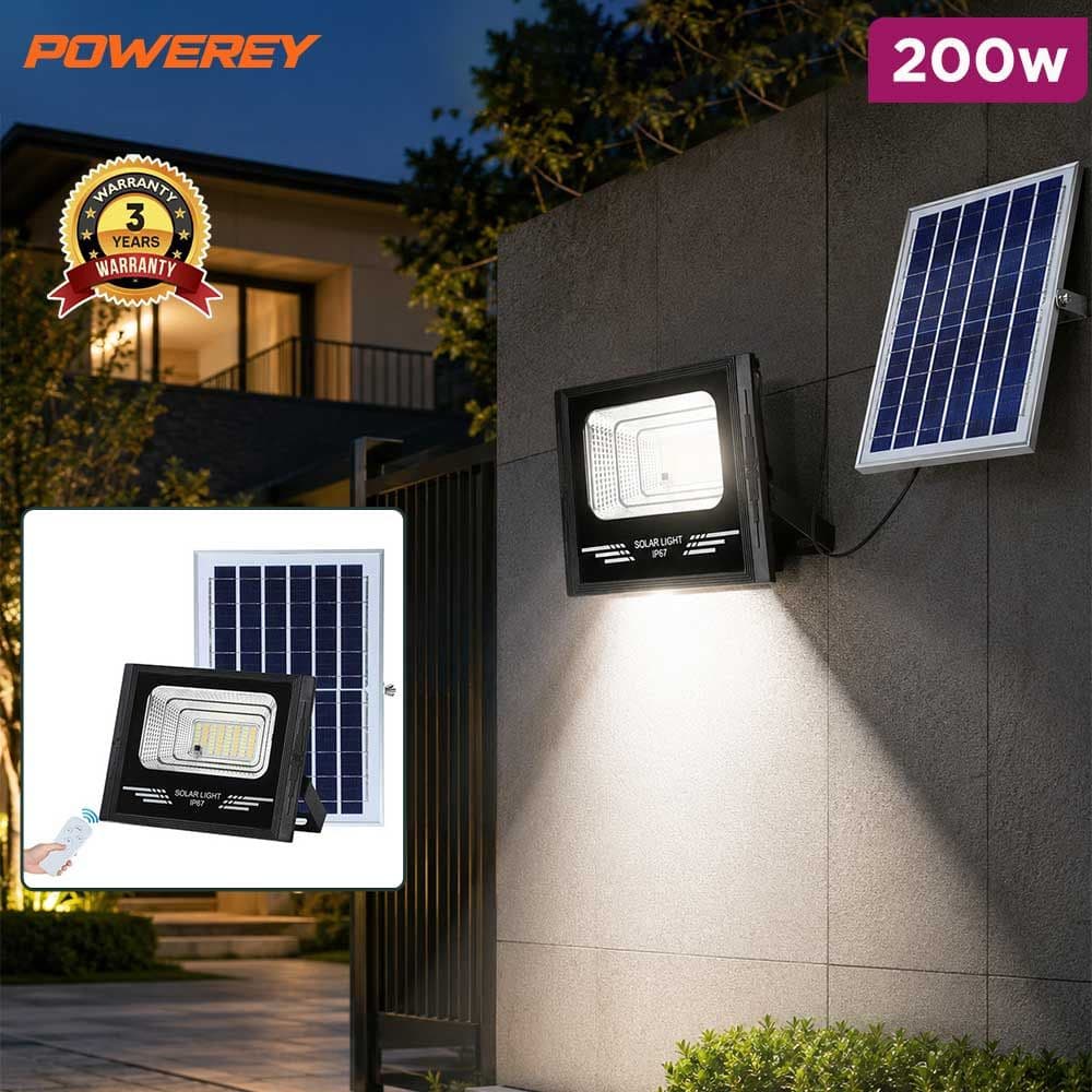 Powerey Solar LED Flood Light 200W