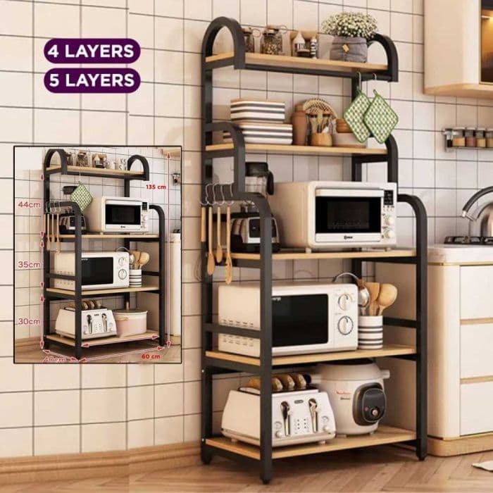 Kitchen Microwave Storage Cabinet ( 4 Tiers or 5 Tiers )