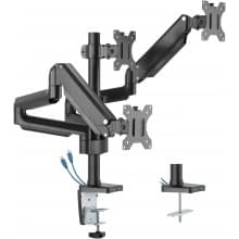 Twisted Minds Premium Triple Monitors Monitor Arm with USB Ports