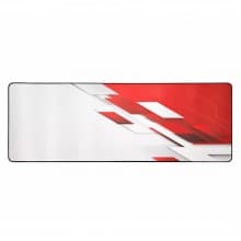 Gaming Mouse Pad White and Red Shade 1200x600x3mm