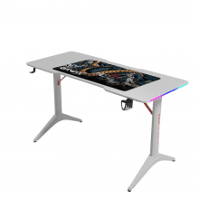 Gamax RGB Carbon Fiber Gaming Table 140×60×74CM With Mousepad