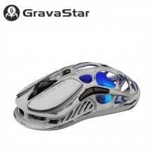GravaStar Mercury M1 Pro Wireless Gaming Mouse + 4K Dongle - Battle-Worn Silver Mist