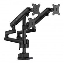 Sades Hydra Triple Monitor Mount Arm Max Size 27" 9KG Per Arm -Black