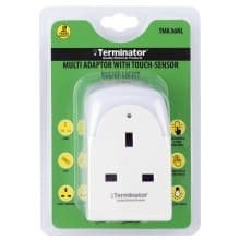 Terminator 3-Way Multi Adaptor with Touch Sensor Night Light Switch