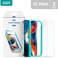 ESR Screen Shield for iPhone 13 Mini Pack of 2 - Clear