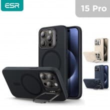 ESR Cloud Soft Case With Stash Stand (HaloLock) For iPhone 15 Pro