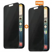Powerey 4 Way Privacy Glass For iPhone 16 Pro 1 + 1 Free