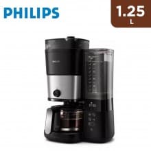 Philips 1.25L All-in-1 Brew Coffee Maker - Black &