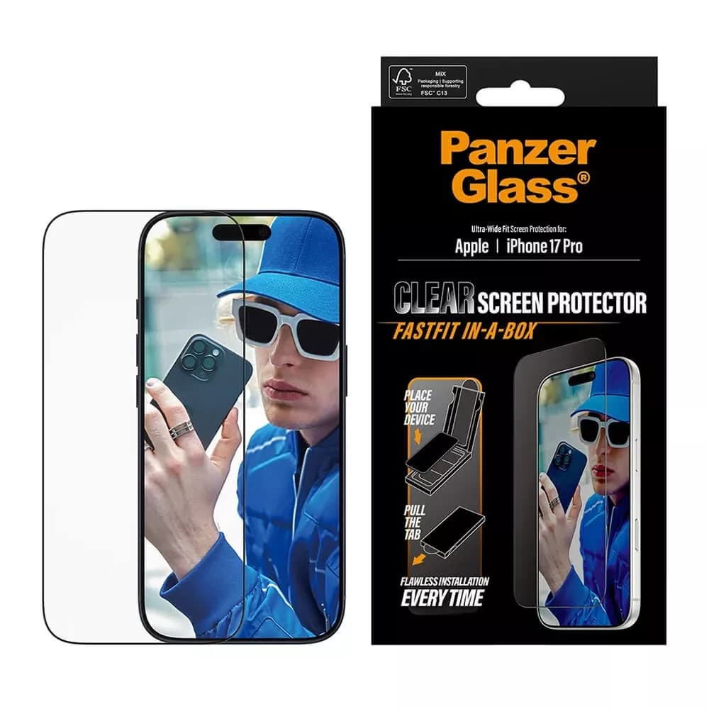 PanzerGlass UWF iPhone 17 Pro Fastfit Protector