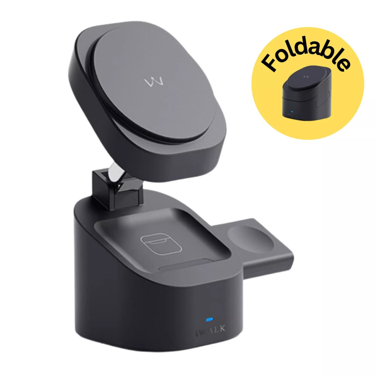 iWalk StandMe Foldable 15W 3in1 Wireless Desk Charger