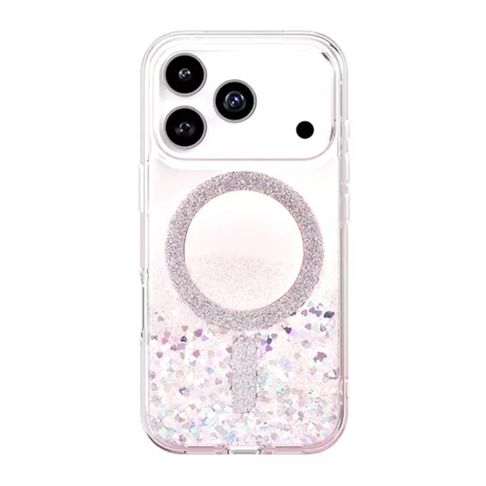 Uniq Coehl MagSafe Case for iPhone 17 Pro - Glitter Hearts