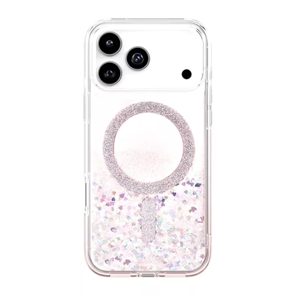Uniq Coehl MagSafe Case for iPhone 17 Pro Max - Glitter Hearts