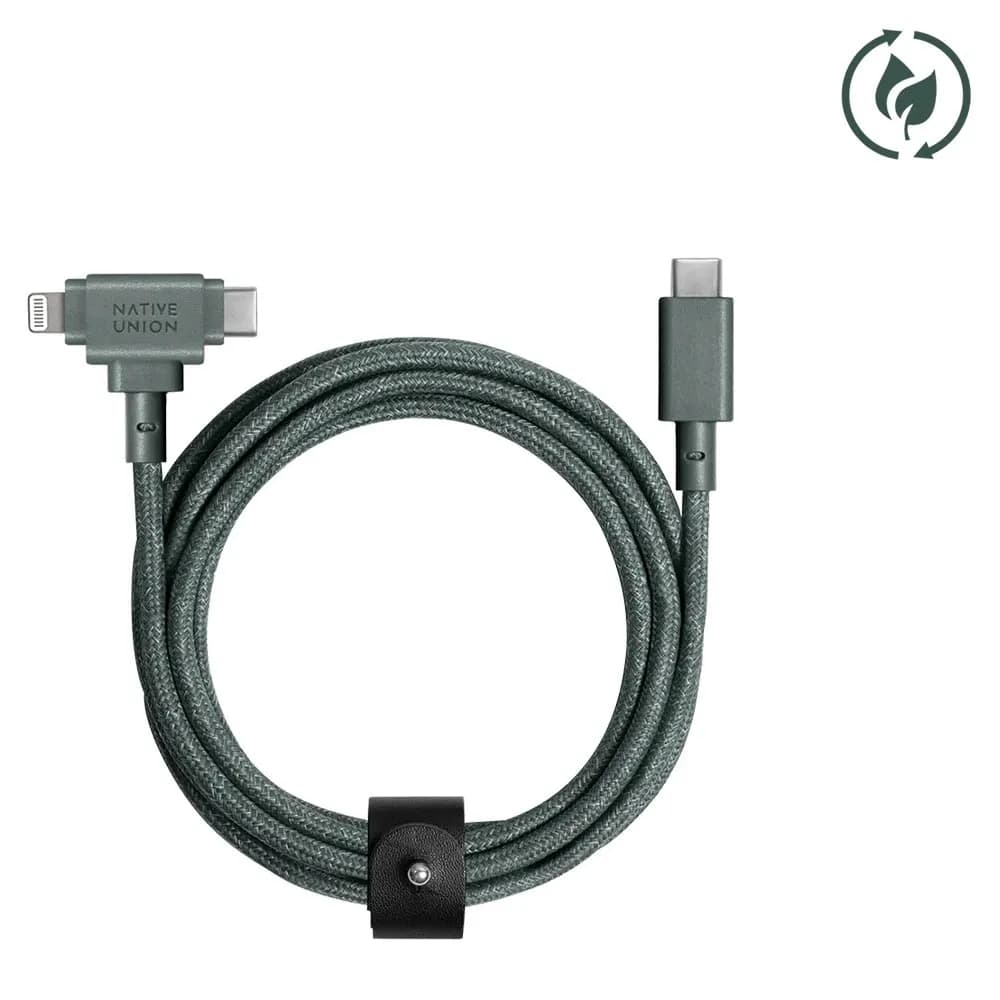 Native Union Belt Cable Duo USB-C + Lightning (1.5m)