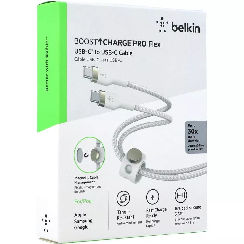 Belkin Pro Flex USB-A to USB-C Braided Silicone Cable (1m)