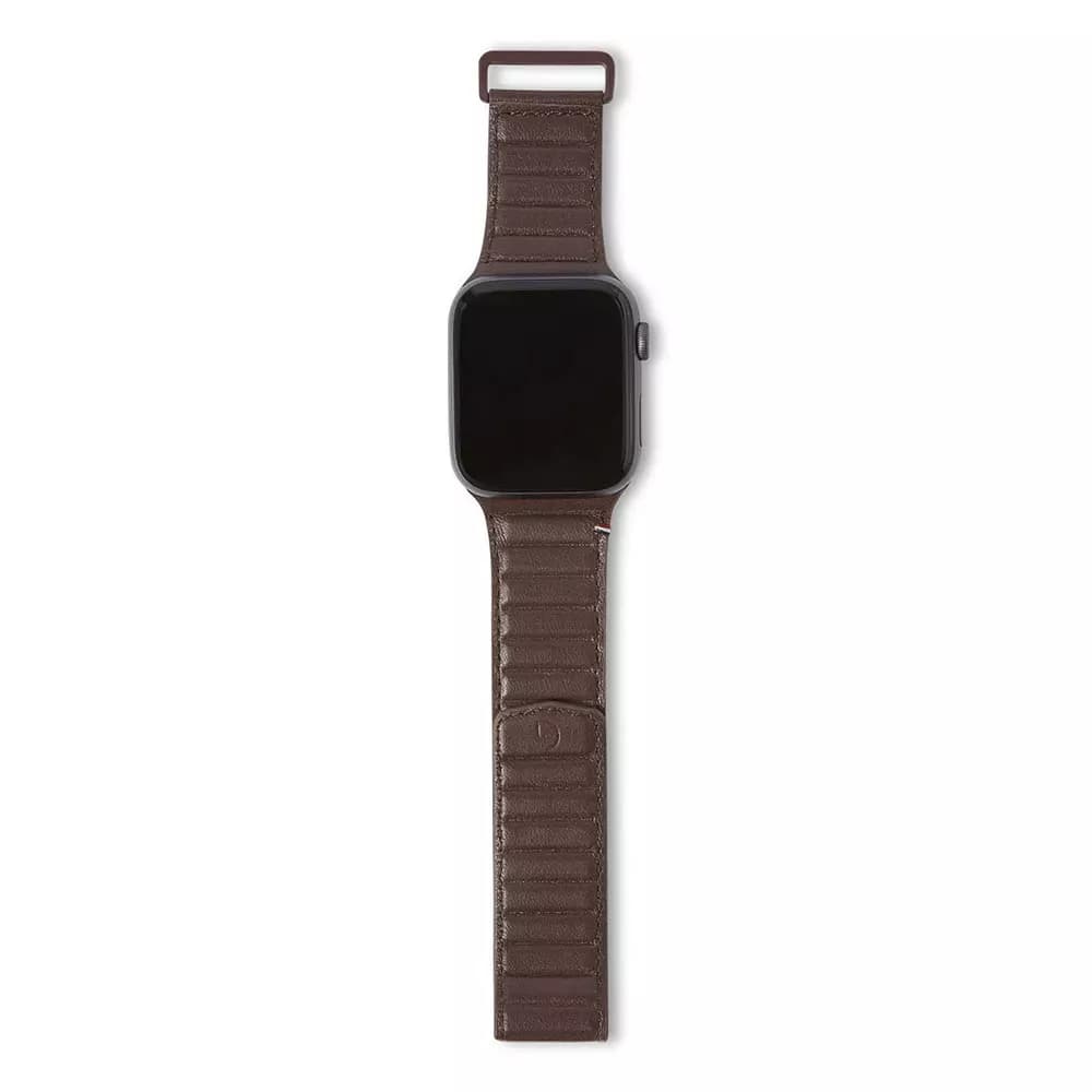 Decoded Ultra Leather Magnetic Apple Watch 45mm Strap