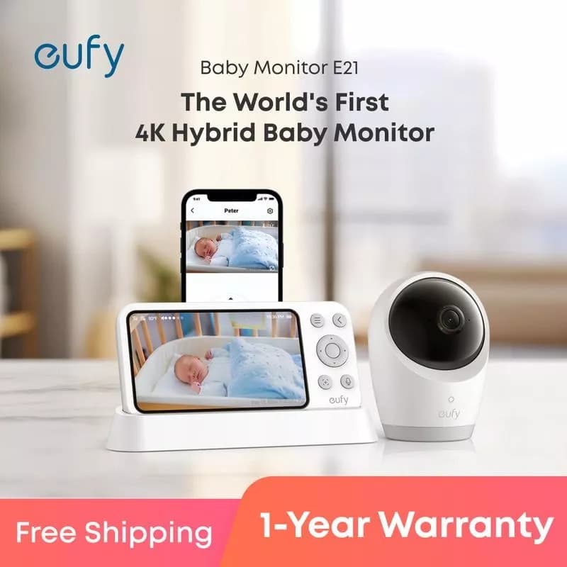 Eufy Baby Monitor E21 4K Wi-Fi Pan & Tilt
