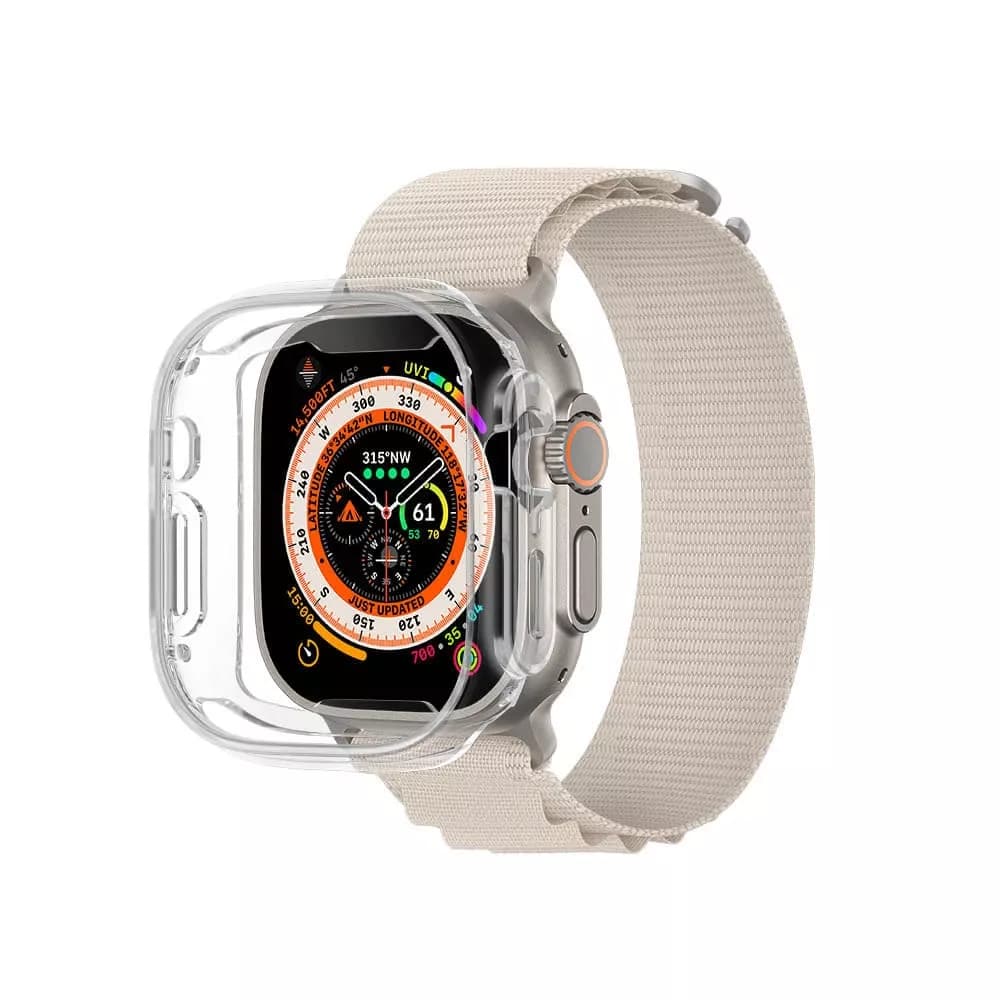 AmazingThing Apple Watch Series Ultra Minimal Drop-Proof Case 49mm Full Clear