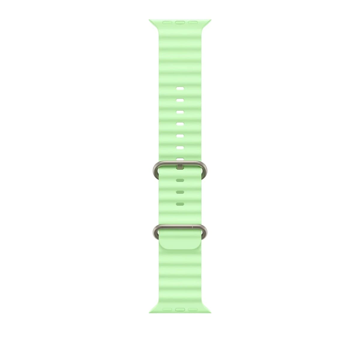 49mm Neon Green Ocean Band - Black Titanium Finish