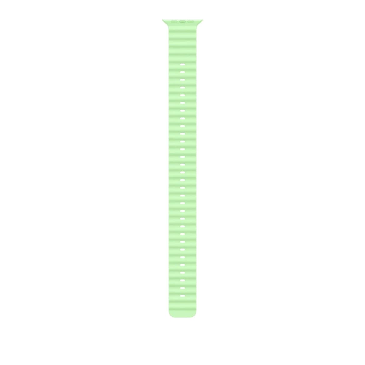 49mm Neon Green Ocean Band Extension - Black Titanium Finish