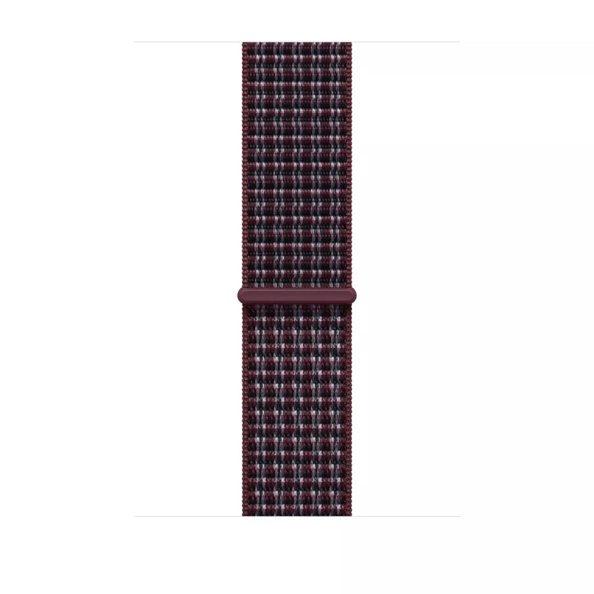 46mm Burgundy Plaid Sport Loop